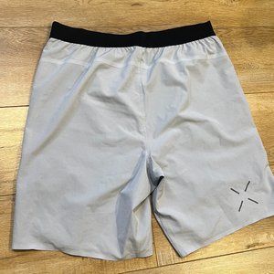 Ten Thousand Men's Interval Shorts XL Light Grey With Liner 9"